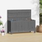 vidaXL Κουτί Αποθήκευσης Κήπου Γκρι 108x42,5x54 εκ. Μασίφ Ξύλο Πεύκου