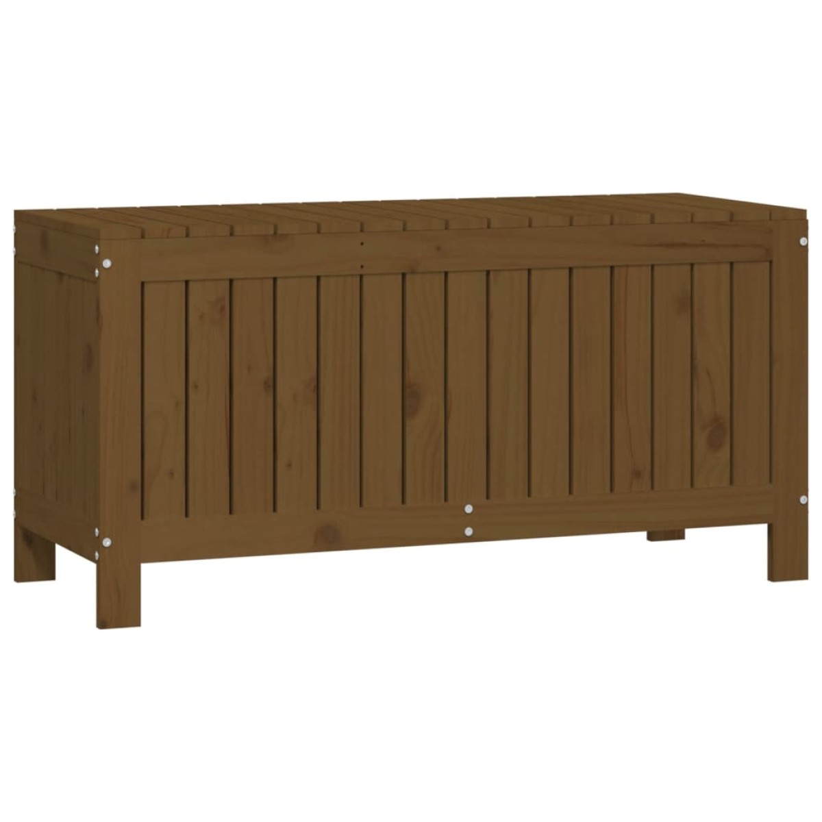 vidaXL Κουτί Αποθήκευσης Καφέ Μελί 108x42,5x54 εκ. Μασίφ Ξύλο Πεύκου