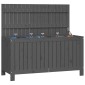 vidaXL Κουτί Αποθήκευσης Κήπου Γκρι 115x49x60 εκ από Μασίφ Ξύλο Πεύκου