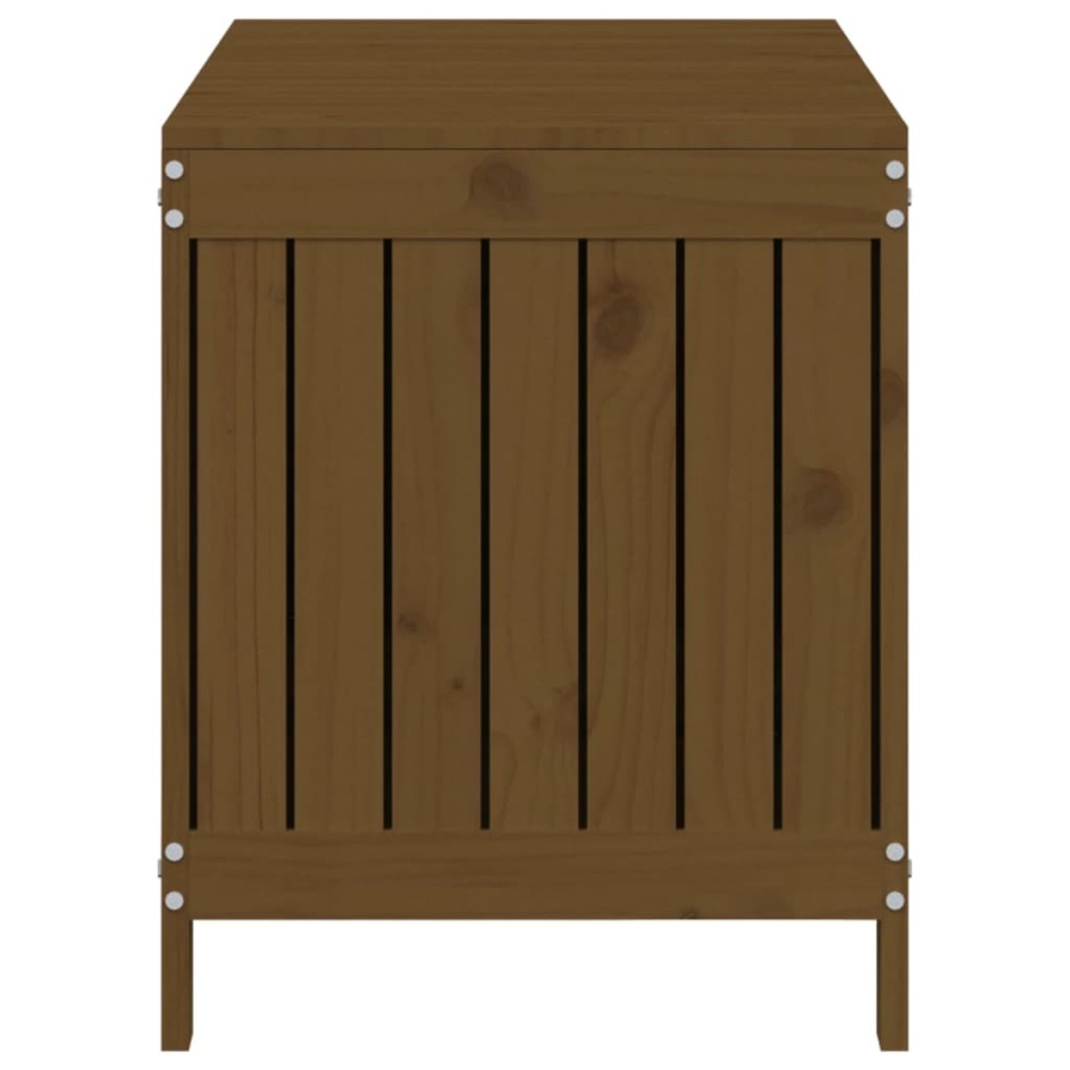 vidaXL Κουτί Αποθήκευσης Καφέ Μελί 115x49x60 εκ. Μασίφ Ξύλο Πεύκου