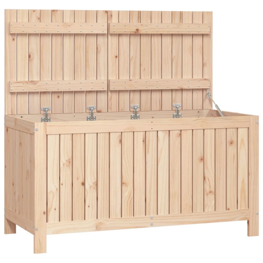 vidaXL Μπαούλο Αποθήκευσης Κήπου 121x55x64 εκ από Μασίφ Ξύλο Πεύκου