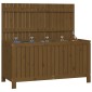 vidaXL Κουτί Αποθήκευσης Καφέ Μελί 121x55x64 εκ. Μασίφ Ξύλο Πεύκου