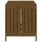 vidaXL Κουτί Αποθήκευσης Καφέ Μελί 121x55x64 εκ. Μασίφ Ξύλο Πεύκου