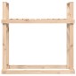 vidaXL Ραφιέρα Καυσόξυλων 110 x 35 x 108,5 εκ. από Μασίφ Ξύλο Πεύκου