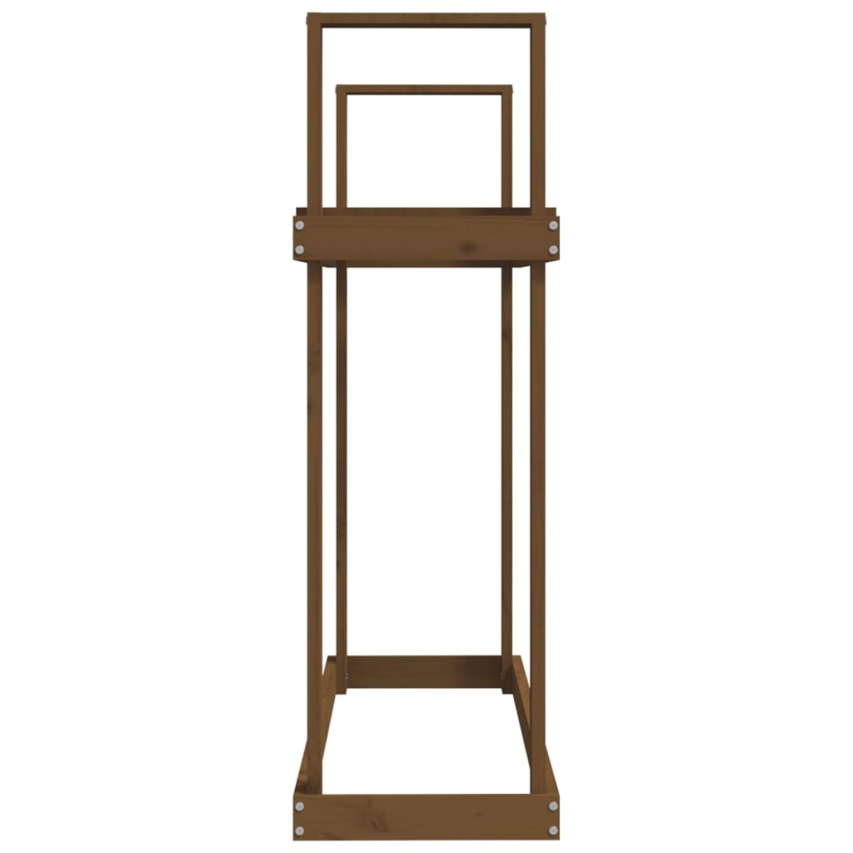 vidaXL Ραφιέρα Καυσόξυλων Καφέ Μελί 110x35x108,5 εκ. Μασίφ Ξύλο Πεύκου