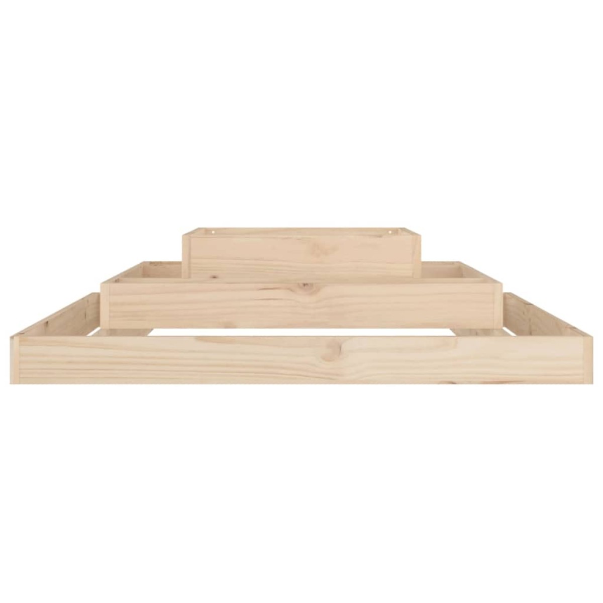 vidaXL Ζαρντινιέρα 110 x 110 x 27 εκ. από Μασίφ Ξύλο Πεύκου