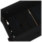 vidaXL Ζαρντινιέρα 112 x 25 x 104,5 εκ. Μαύρο από Μασίφ Ξύλο Πεύκου