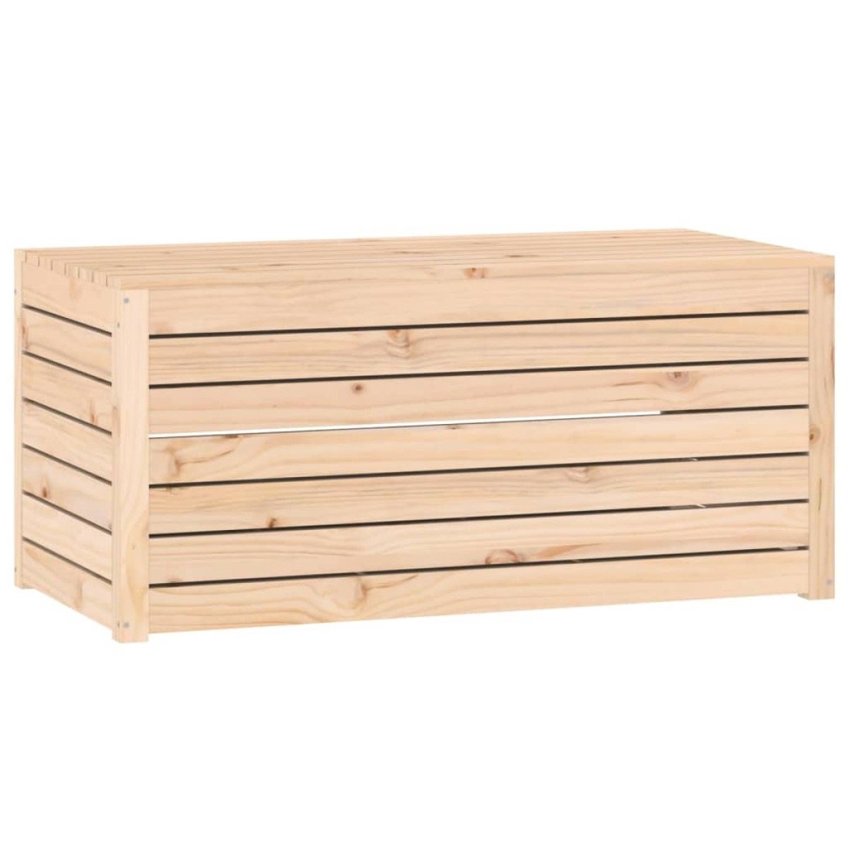 vidaXL Μπαούλο Κήπου 101 x 50,5 x 46,5 εκ. από Μασίφ Ξύλο Πεύκου