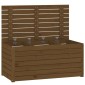 vidaXL Μπαούλο Κήπου Μελί Καφέ 101 x 50,5 x 46,5 εκ. Μασίφ Ξύλο Πεύκου