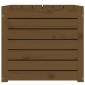 vidaXL Μπαούλο Κήπου Μελί Καφέ 101 x 50,5 x 46,5 εκ. Μασίφ Ξύλο Πεύκου