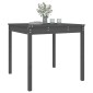 vidaXL Τραπέζι Κήπου Γκρι 82,5 x 82,5 x 76 εκ. από Μασίφ Ξύλο Πεύκου