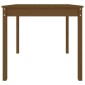 vidaXL Τραπέζι Κήπου Μελί 82,5 x 82,5 x 76 εκ. από Μασίφ Ξύλο Πεύκου