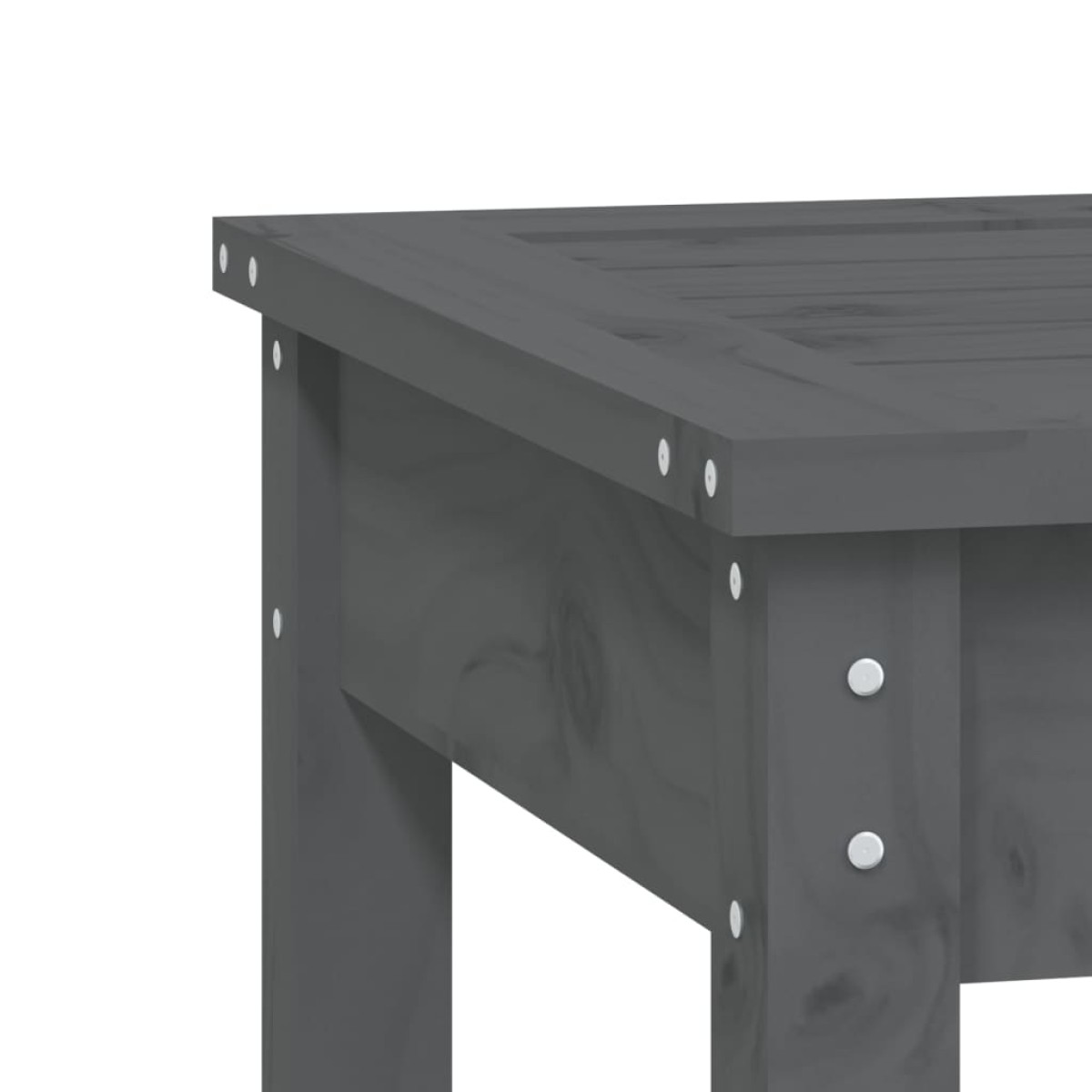 vidaXL Παγκάκι Κήπου Γκρι 80 x 44 x 45 εκ. από Μασίφ Ξύλο Πεύκου