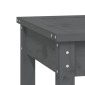 vidaXL Παγκάκι Κήπου Γκρι 80 x 44 x 45 εκ. από Μασίφ Ξύλο Πεύκου