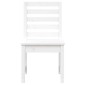 vidaXL Καρέκλες Κήπου 2 τεμ. Λευκές 40,5x48x91,5 εκ. Μασίφ Ξύλο Πεύκου