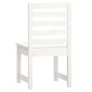 vidaXL Καρέκλες Κήπου 2 τεμ. Λευκές 40,5x48x91,5 εκ. Μασίφ Ξύλο Πεύκου