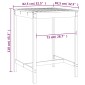vidaXL Τραπέζι Κήπου Μελί 82,5x82,5x110 εκ. από Μασίφ Ξύλο Πεύκου
