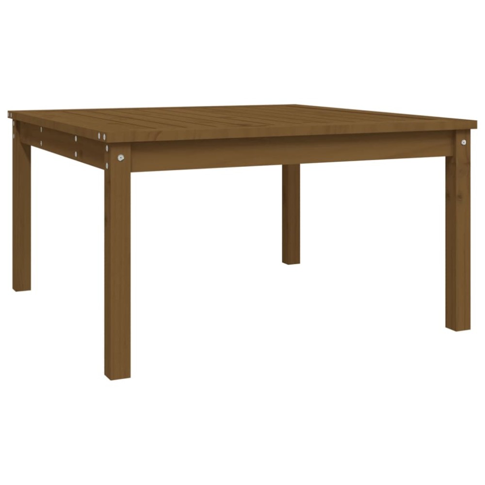 vidaXL Τραπέζι Κήπου Μελί 82,5x82,5x45 εκ. από Μασίφ Ξύλο Πεύκου