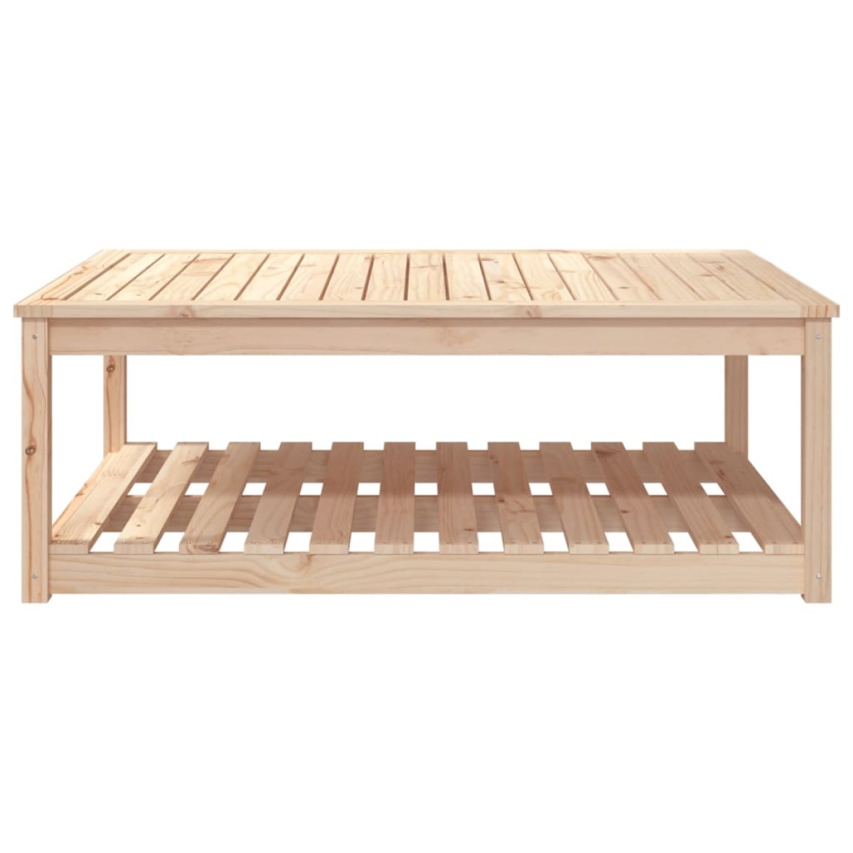vidaXL Τραπέζι Κήπου 121 x 82,5 x 45 εκ. από Μασίφ Ξύλο Πεύκου