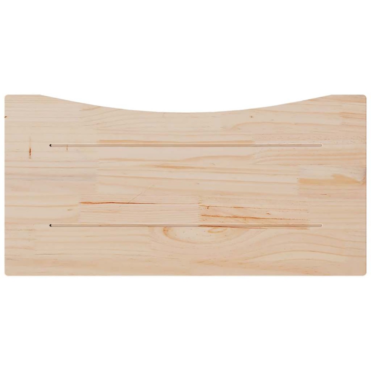 vidaXL Επιφάνεια Γραφείου Λευκή 80x40x2,5 εκ. από Μασίφ Ξύλο Πεύκου