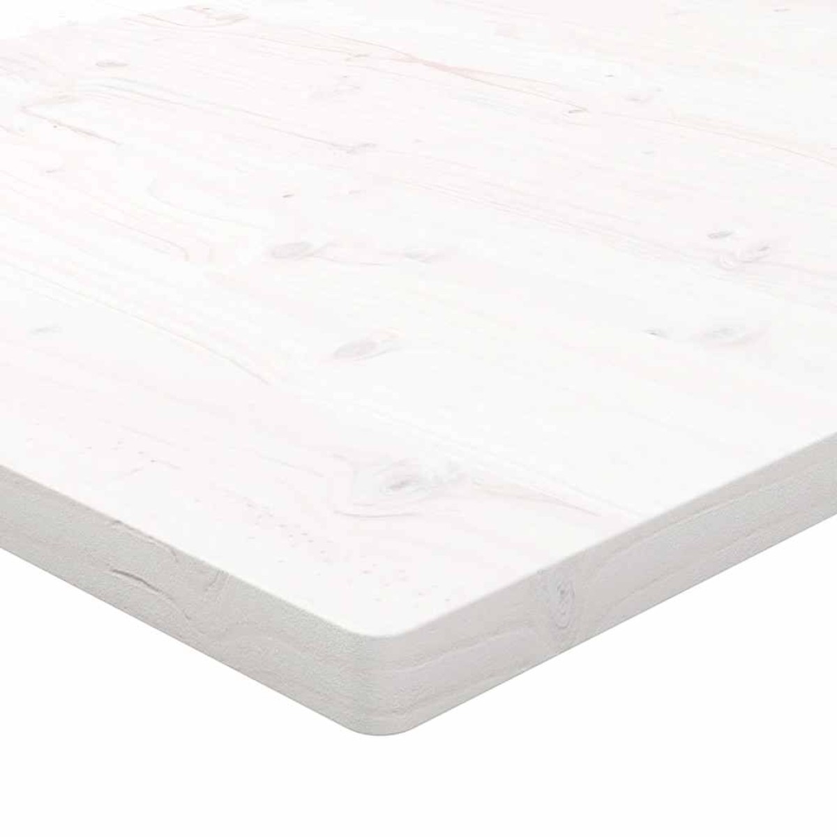 vidaXL Επιφάνεια Γραφείου Λευκή 80x40x2,5 εκ. από Μασίφ Ξύλο Πεύκου
