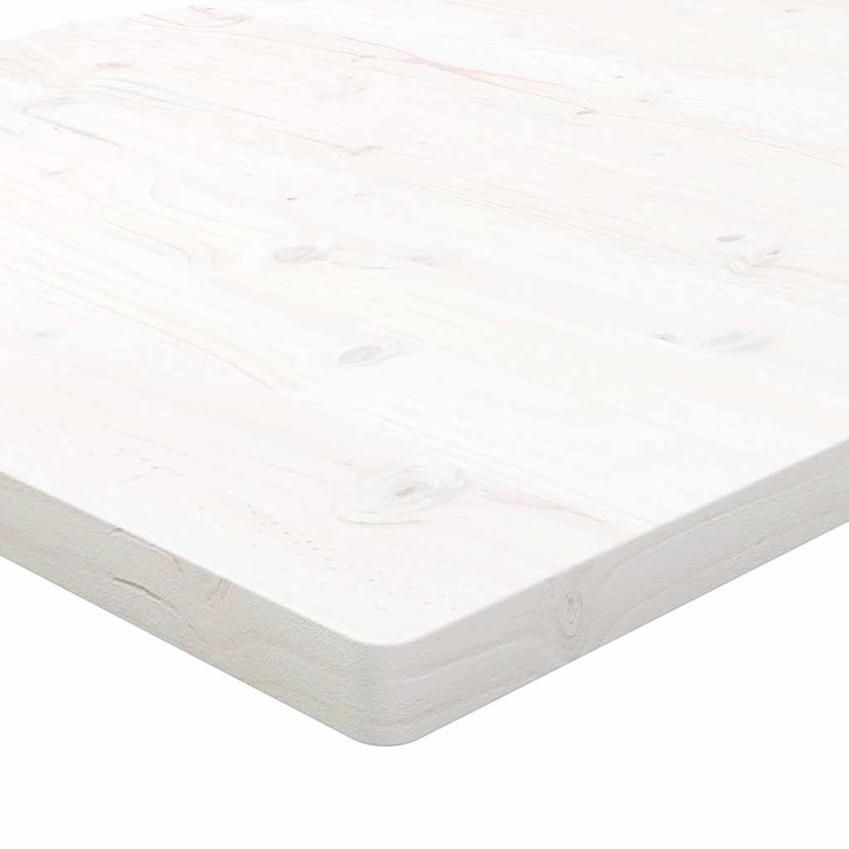 vidaXL Επιφάνεια Γραφείου Λευκή 110x60x2,5 εκ. από Μασίφ Ξύλο Πεύκου
