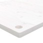 vidaXL Επιφάνεια Γραφείου Λευκή 110x55x2,5 εκ. από Μασίφ Ξύλο Πεύκου