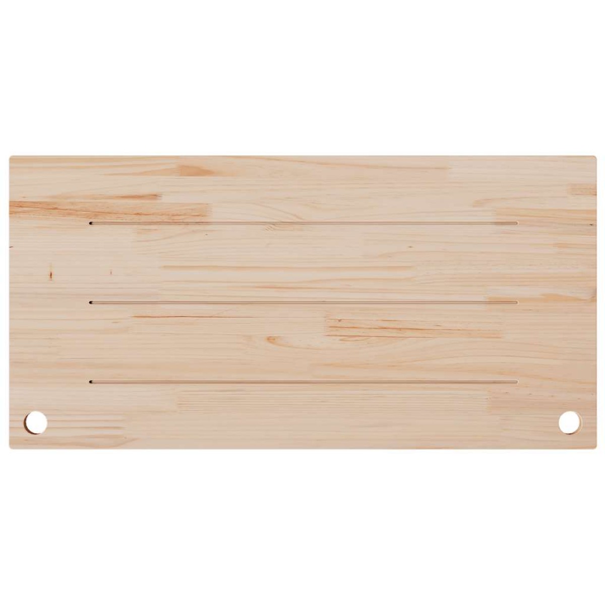 vidaXL Επιφάνεια Γραφείου Λευκή 100x60x2,5 εκ. από Μασίφ Ξύλο Πεύκου