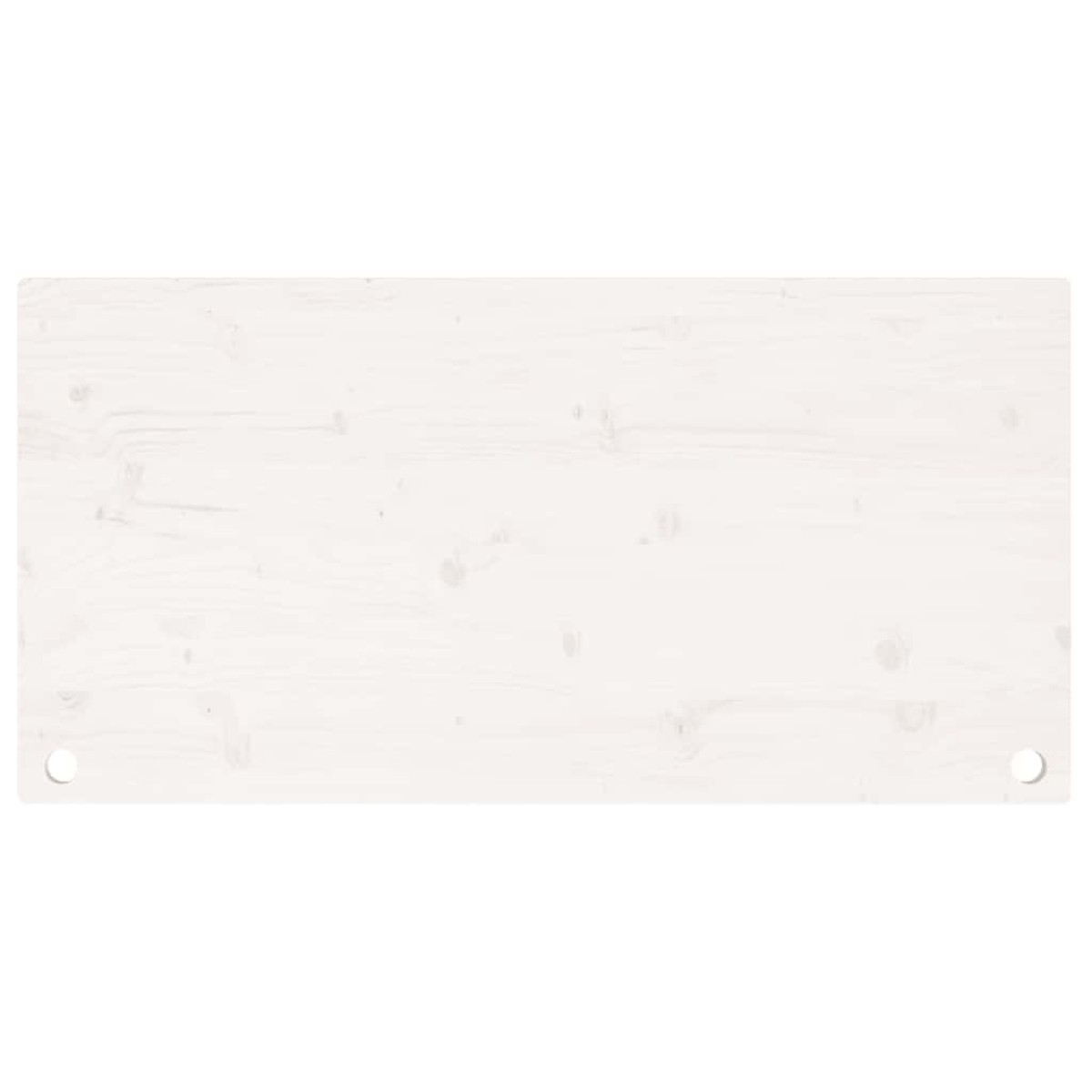 vidaXL Επιφάνεια Γραφείου Λευκή 100x60x2,5 εκ. από Μασίφ Ξύλο Πεύκου