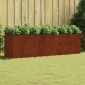 vidaXL Ζαρντινιέρα 280 x 80 x 80 εκ. από Ατσάλι Σκληρυθέν στον Αέρα