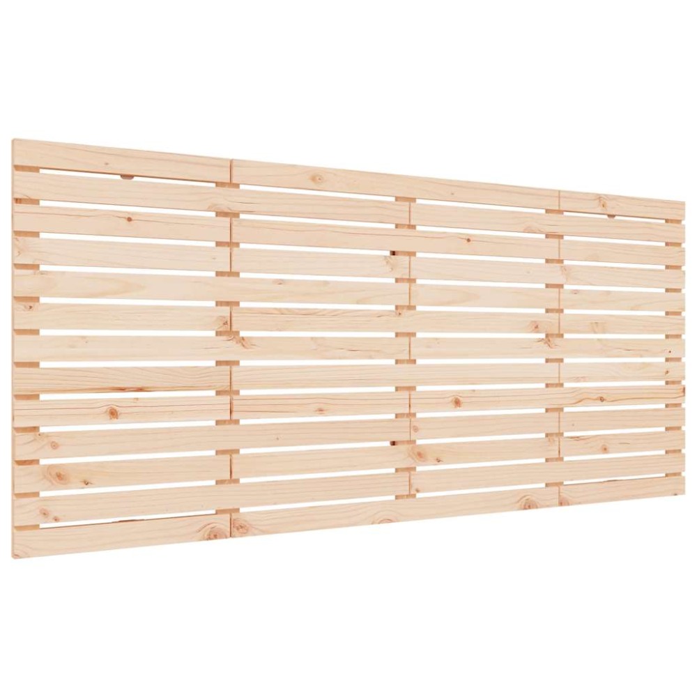 vidaXL Κεφαλάρι Επιτοίχιο 156 x 3 x 91,5 εκ. από Μασίφ Ξύλο Πεύκου