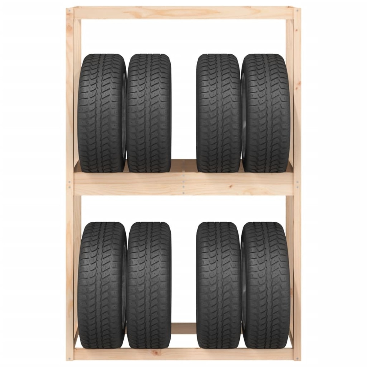 vidaXL Ραφιέρα Ελαστικών 120 x 40 x 180 εκ. από Μασίφ Ξύλο Πεύκου
