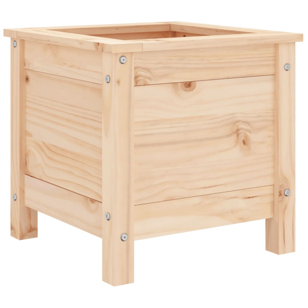 vidaXL Ζαρντινιέρα Κήπου 40 x 40 x 39 εκ. από Μασίφ Ξύλο Πεύκου