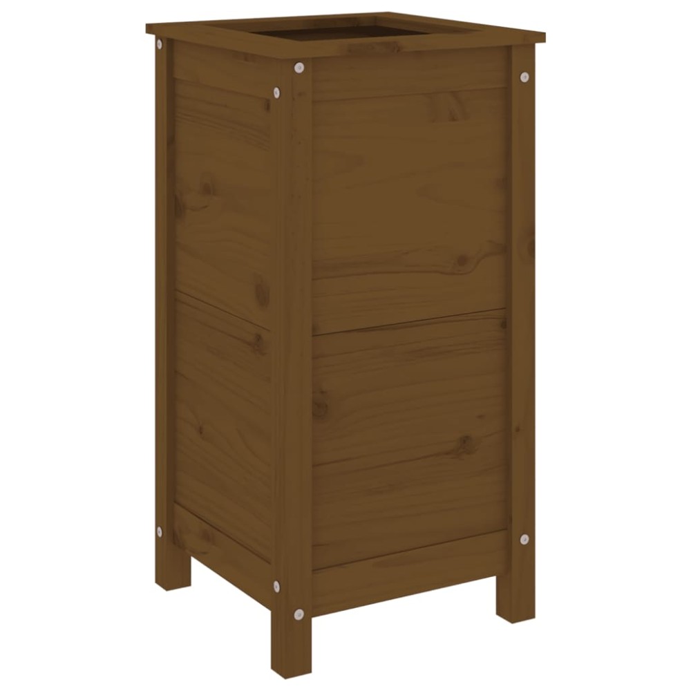 vidaXL Ζαρντινιέρα Μελί 40 x 40 x 78 εκ. από Μασίφ Ξύλο Πεύκου