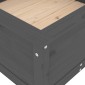 vidaXL Ζαρντινιέρα Γκρι 82,5 x 82,5 x 39 εκ. από Μασίφ Ξύλο Πεύκου