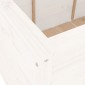 vidaXL Ζαρντινιέρα Υπερυψ. Λευκή 119,5x82,5x78 εκ. Μασίφ Ξύλο Πεύκου