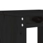 vidaXL Σκαμπό Κήπου 2 Τεμ. Μαύρα 40 x 36 x 45εκ. από Μασίφ Ξύλο Πεύκου