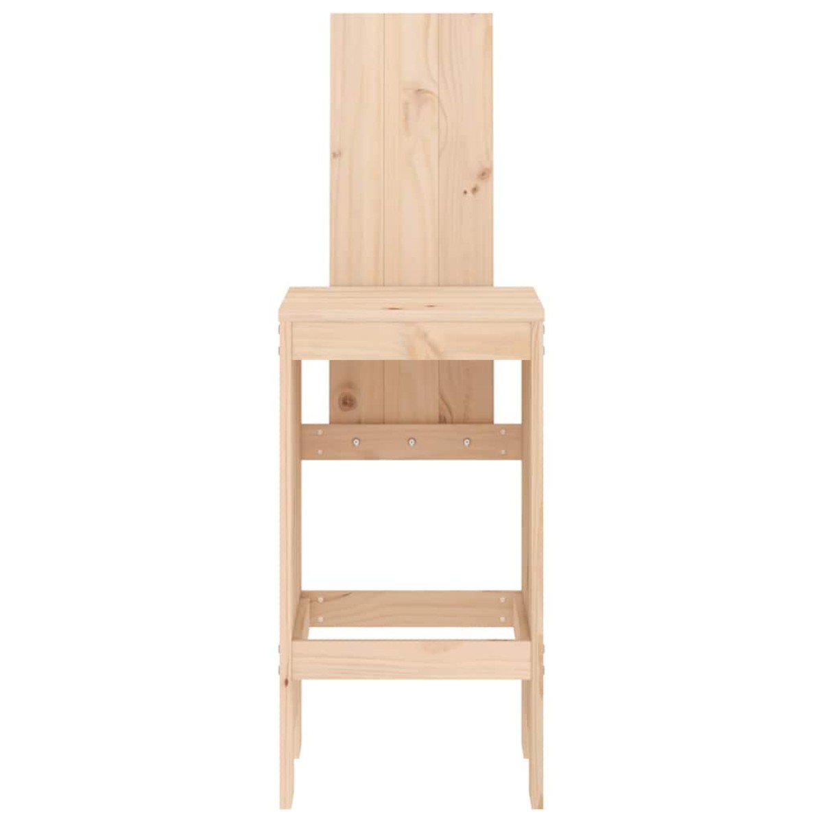 vidaXL Σκαμπό Μπαρ 2 Τεμ. 40 x 42 x 120 εκ. από Μασίφ Ξύλο Πεύκου