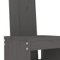vidaXL Σκαμπό Μπαρ 2 Τεμ. Γκρι 40 x 42 x 120 εκ. από Μασίφ Ξύλο Πεύκου