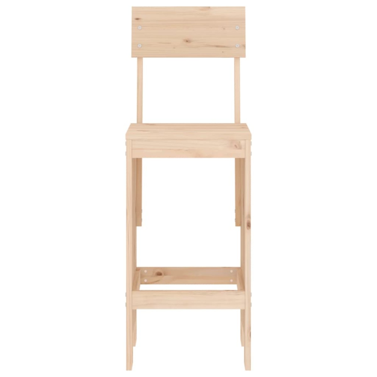 vidaXL Σκαμπό Μπαρ 2 τεμ. 40 x 48,5 x 115,5 εκ. από Μασίφ Ξύλο Πεύκου