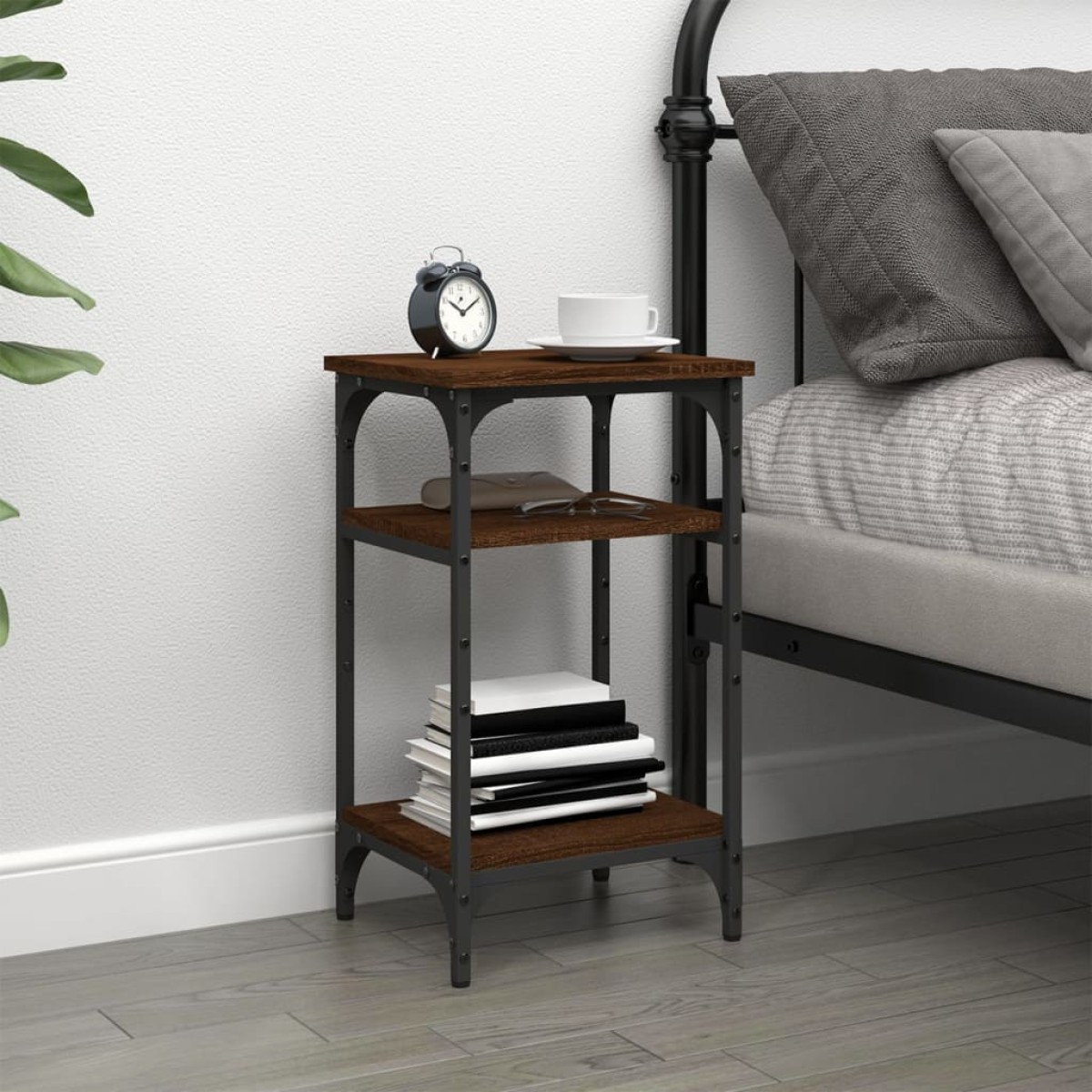 vidaXL Βοηθητικό Τραπέζι Καφέ Δρυς 35 x 30 x 60 εκ. Επεξεργασμένο Ξύλο