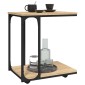 vidaXL Βοηθητικό Τραπέζι με Ρόδες Sonoma Δρυς 50x35x55,5εκ. Επεξ. Ξύλο