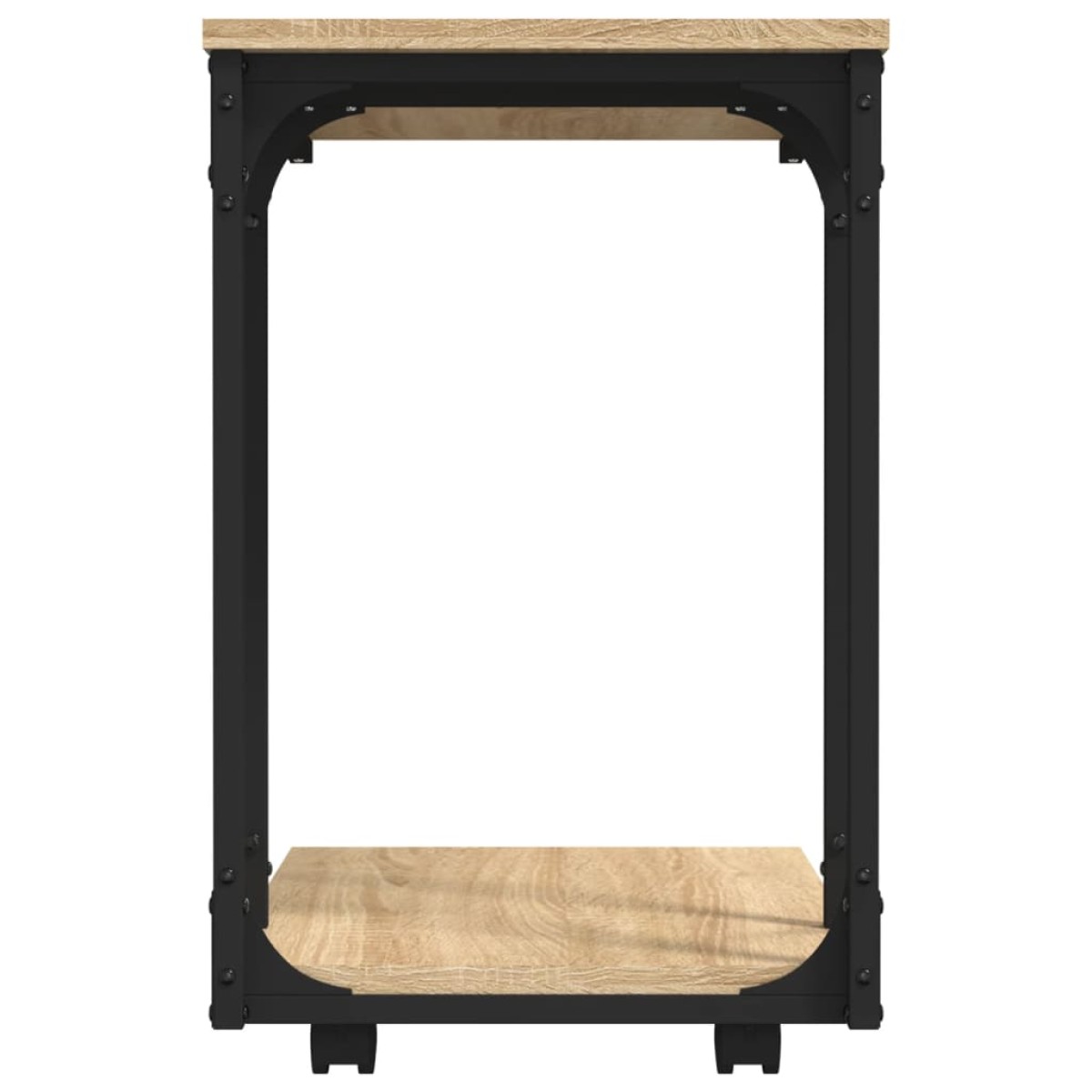vidaXL Βοηθητικό Τραπέζι με Ρόδες Sonoma Δρυς 50x35x55,5εκ. Επεξ. Ξύλο