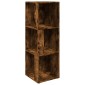 vidaXL Γωνιακό Έπιπλο Καπνιστή Δρυς 33x33x100 εκ. Επεξεργασμένο Ξύλο