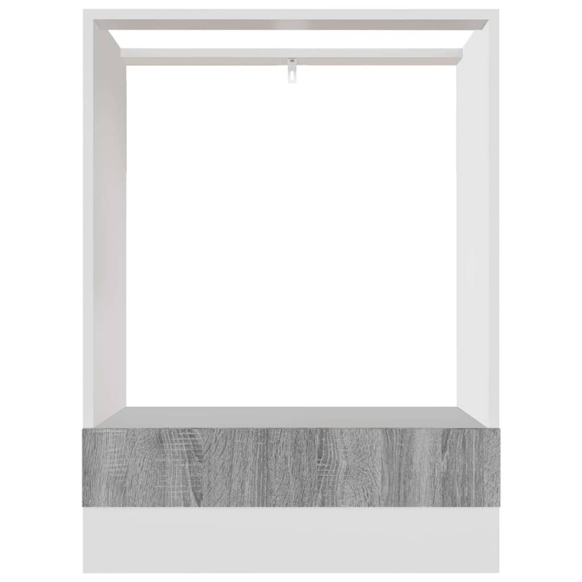 vidaXL Ντουλάπι Φούρνου Γκρι Sonoma 60x46x81,5 εκ. Επεξεργασμένο Ξύλο
