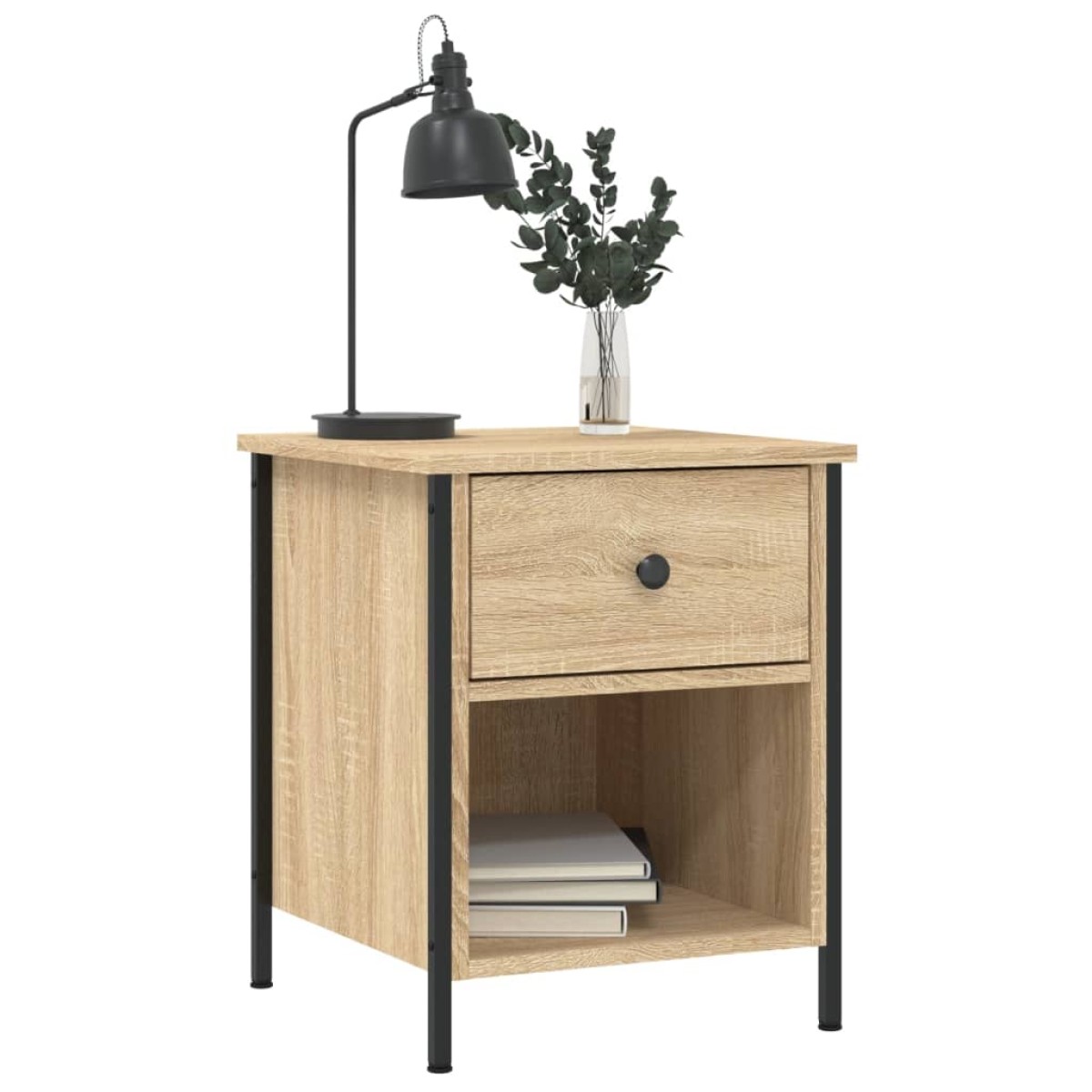 vidaXL Κομοδίνο Sonoma Δρυς 40 x 42 x 50 εκ. από Επεξεργασμένο Ξύλο