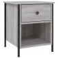 vidaXL Κομοδίνο Γκρι Sonoma 40 x 42 x 50 εκ. από Επεξεργασμένο Ξύλο