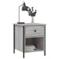 vidaXL Κομοδίνο Γκρι Sonoma 40 x 42 x 50 εκ. από Επεξεργασμένο Ξύλο