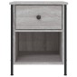 vidaXL Κομοδίνο Γκρι Sonoma 40 x 42 x 50 εκ. από Επεξεργασμένο Ξύλο