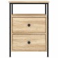 vidaXL Κομοδίνα 2 τεμ. Sonoma Δρυς 44x45x60 εκ. από Επεξεργασμένο Ξύλο